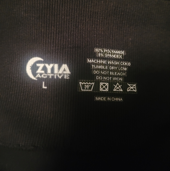 Black zyia leggings size large - Picture 3 of 3